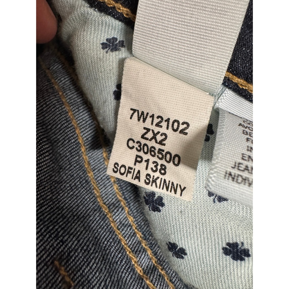 Lucky‎ Brand Sofia Skinny Jeans 6 28 Dark Indigo Stretch Classic Slim - Picture 6 of 6